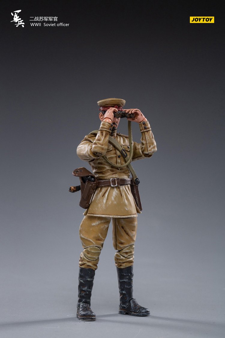 JoyToy 1/18 Action Figures 4-Inches WW2 Soviet Officer-LABFIGURE