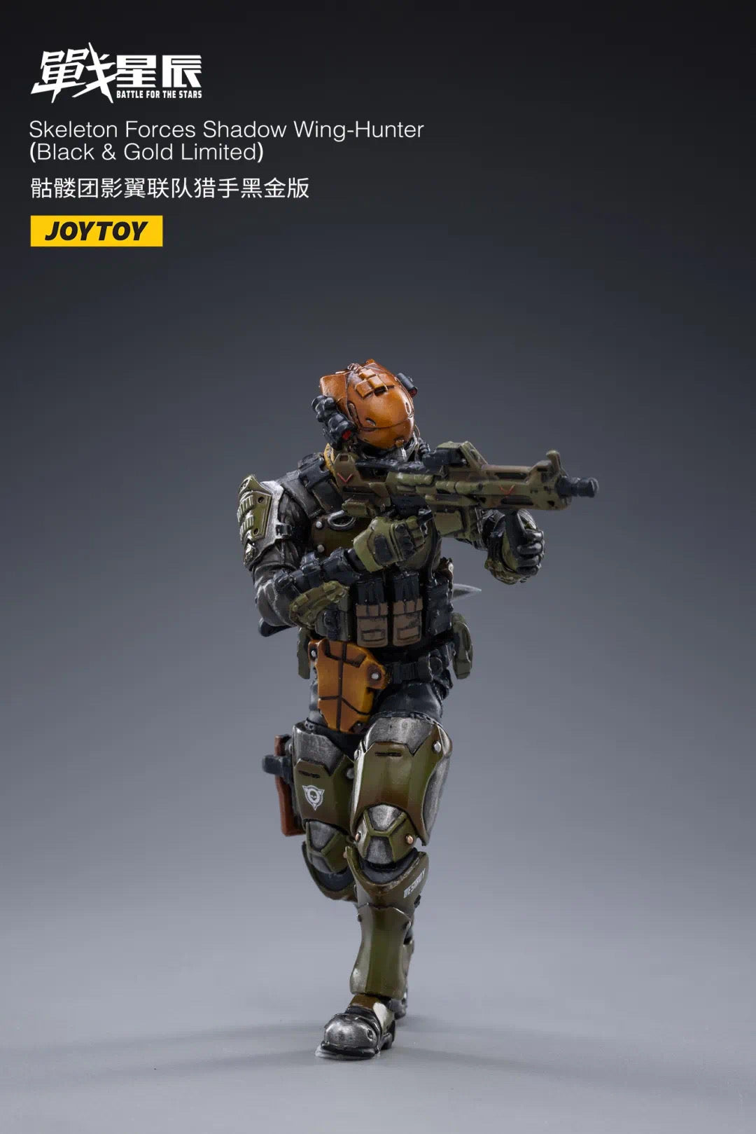 JoyToy 1/18 Skeleton Forces Shadow Wing-Hunter(Black & Gold Limited)