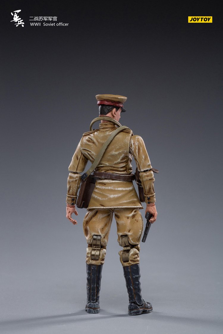 JoyToy 1/18 Action Figures 4-Inches WW2 Soviet Officer-LABFIGURE