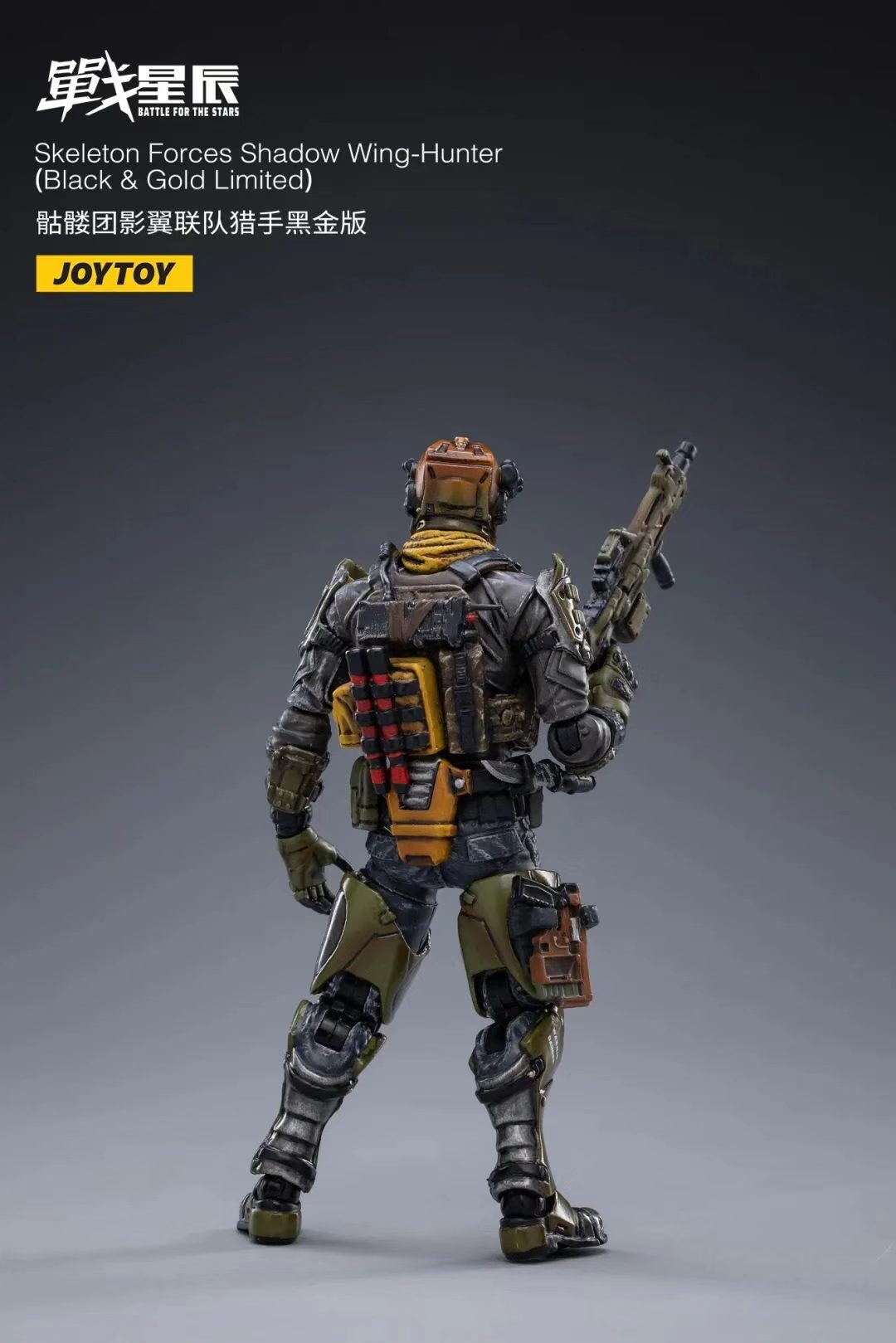 JoyToy 1/18 Skeleton Forces Shadow Wing-Hunter(Black & Gold Limited)