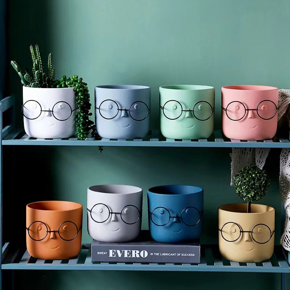 Morandi Color Ceramic Family Planter