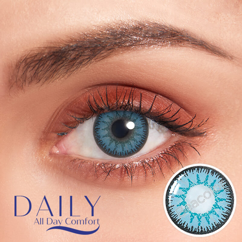 【HUGE SALE】1-Day Tricolor Blue Daily Contact Lenses(5 Pairs)