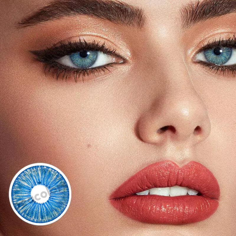 【U.S Warehouse】Beacolors New York Pro Blue  Colored contact lenses -BEACOLORS