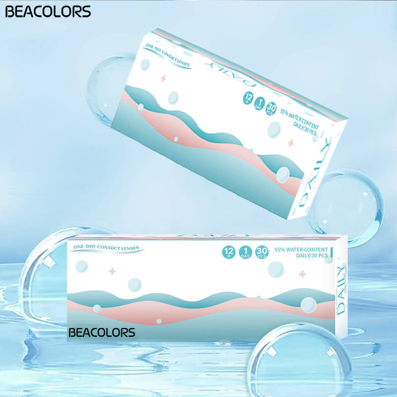 【Prescription】Beacolors 30Pcs Clear Daily Contacts