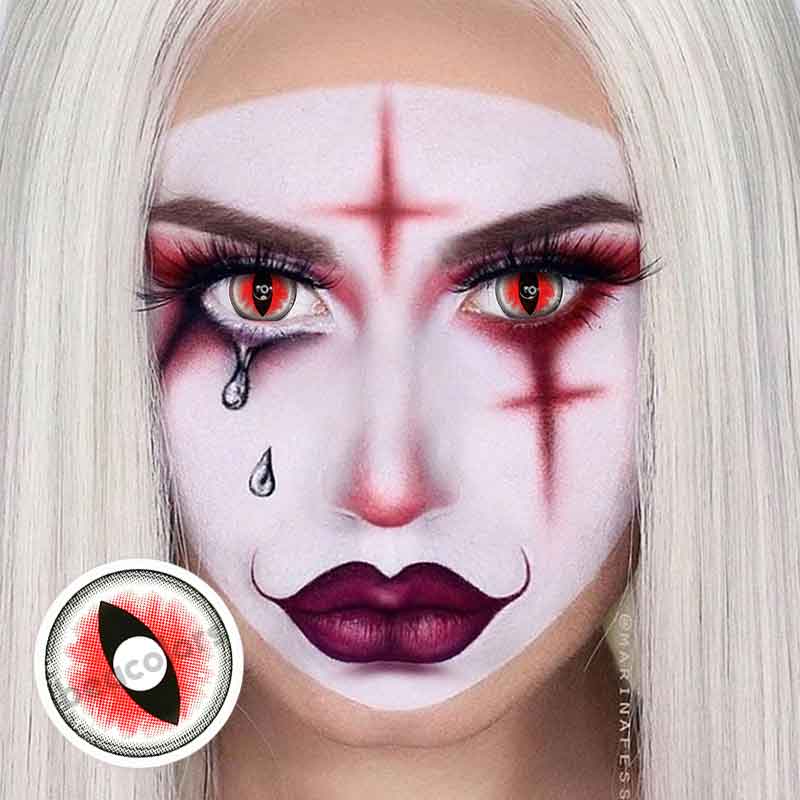 【U.S Warehouse】Sexy Cat Eye Red Contact Lenses