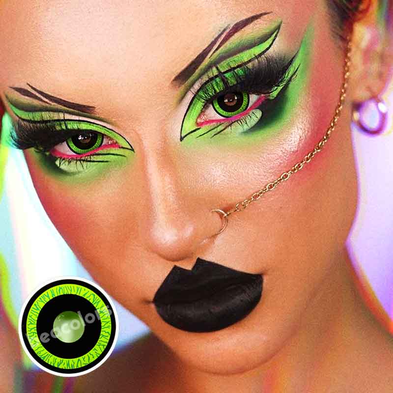 【NEW】Beacolors Nebulos Green Halloween Colored contact lenses -BEACOLORS