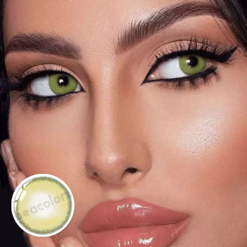 【U.S WAREHOUSE】Beacolors Sorayama Green  Colored contact lenses -BEACOLORS