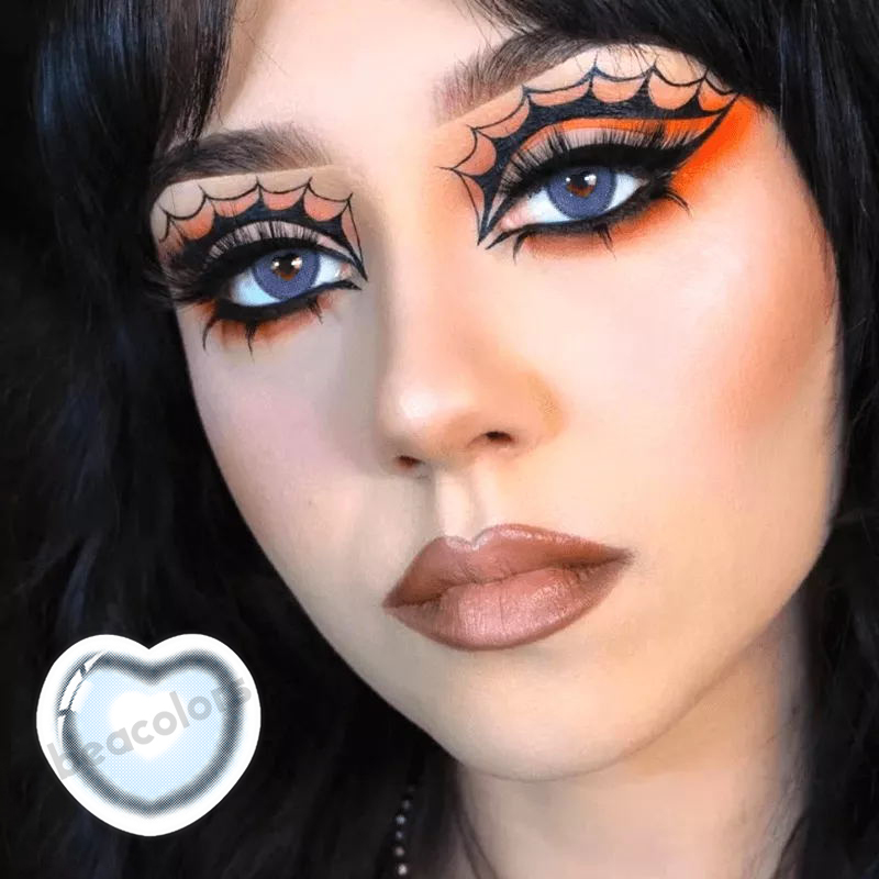 【Clearance】Beacolors Heart Eyes Blue  Colored contact lenses -BEACOLORS