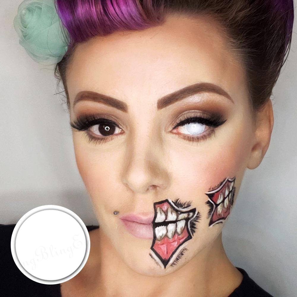 Beacolors Mini Sclera Whiteout Halloween Colored contact lenses -BEACOLORS
