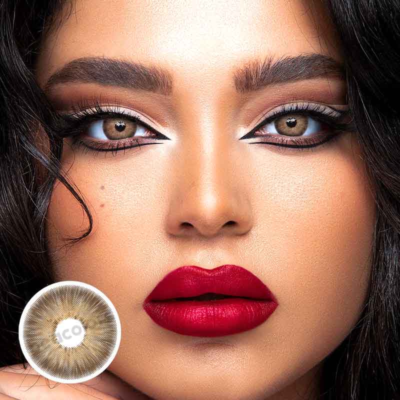 【Prescription】Beacolors Pattaya Brown Colored contact lenses -BEACOLORS