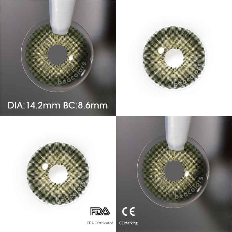 【U.S Warehouse】Beacolors Pattaya Green Colored contact lenses -BEACOLORS