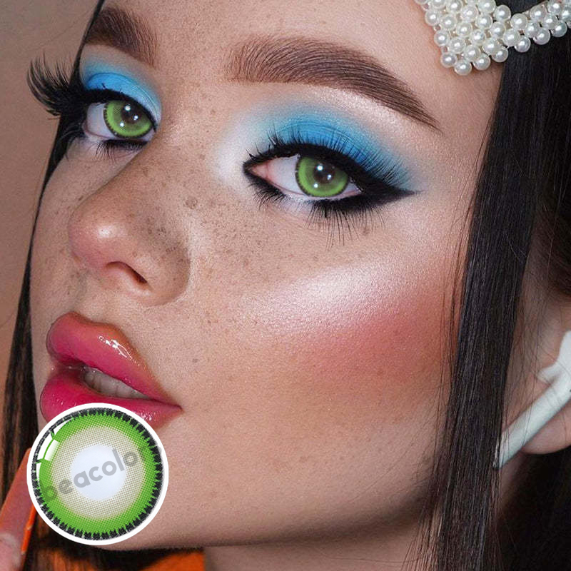 Beacolors Yummy Green  Colored contact lenses -BEACOLORS