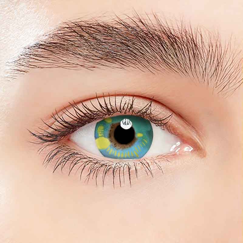 Beacolors Anime Green Halloween Colored contact lenses -BEACOLORS
