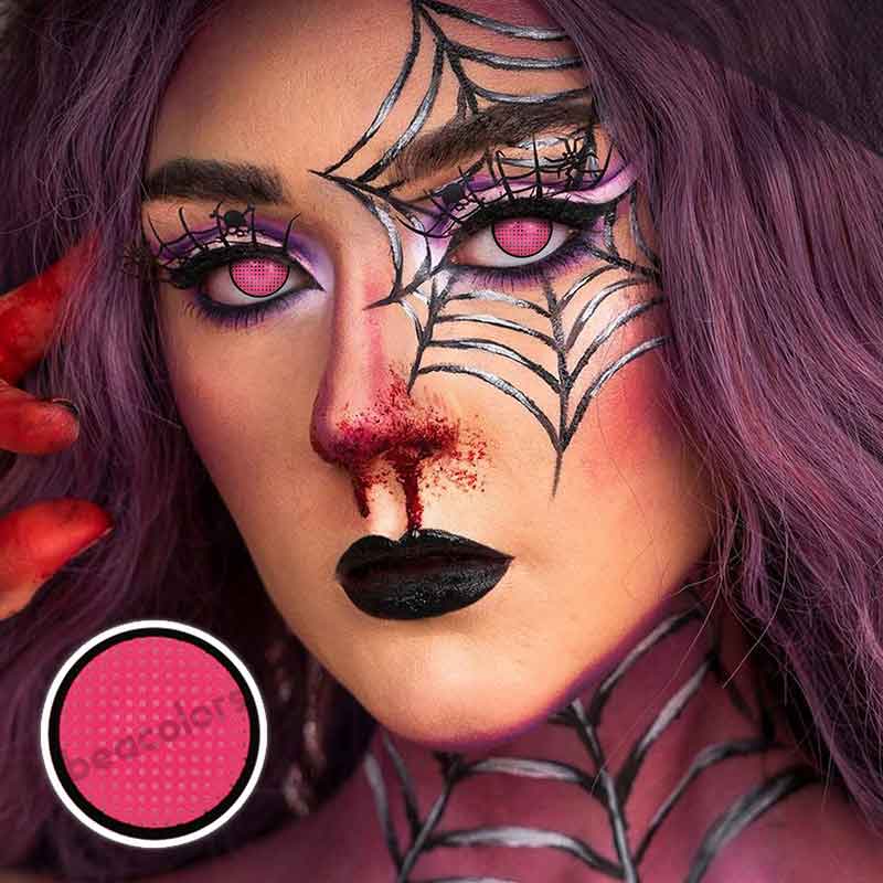 【U.S Warehouse】Beacolors Rose Mesh Halloween Colored contact lenses -BEACOLORS
