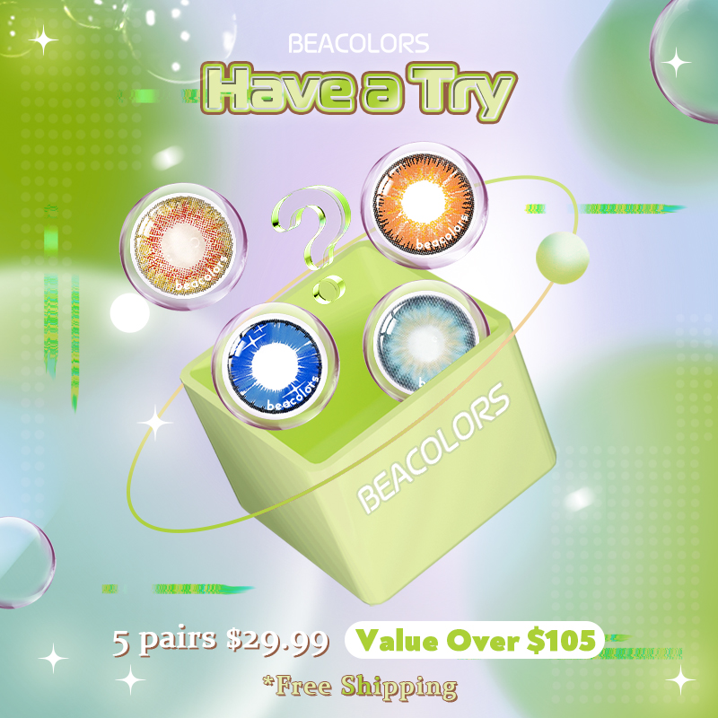 Have a Try | Yearly | 5 Pairs | Free Shipping Colored contact lenses -BEACOLORS