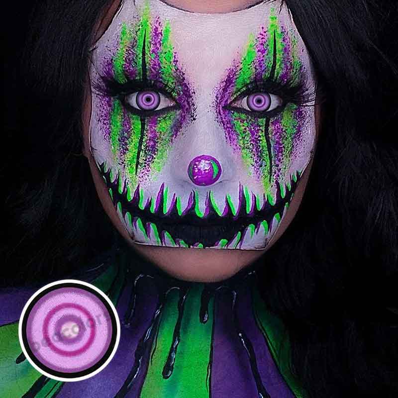 【U.S WAREHOUSE】Beacolors Purple Sakuya Halloween Colored contact lenses -BEACOLORS