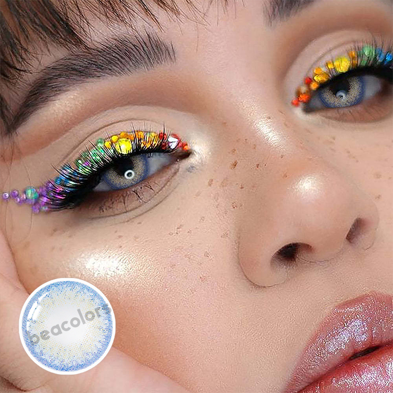 【Clearance】Beacolors Wildcat Blue  Colored contact lenses -BEACOLORS