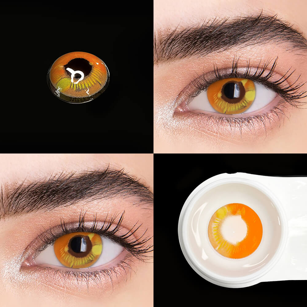 Beacolors Anime Brown Halloween Colored contact lenses -BEACOLORS