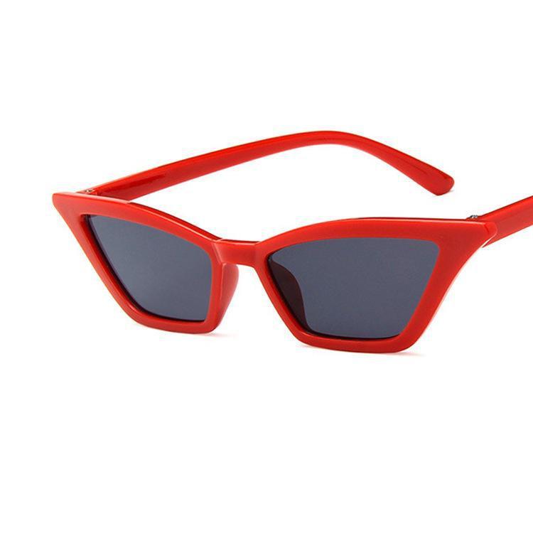 Beacolors Square Horn Plain Sunglasses Colored contact lenses -BEACOLORS