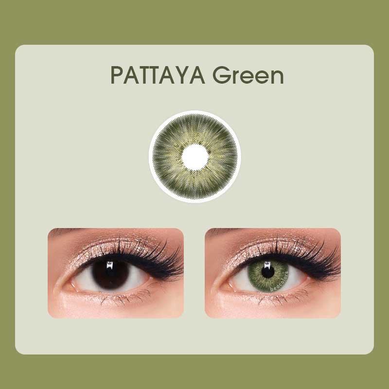 【U.S Warehouse】Beacolors Pattaya Green Colored contact lenses -BEACOLORS