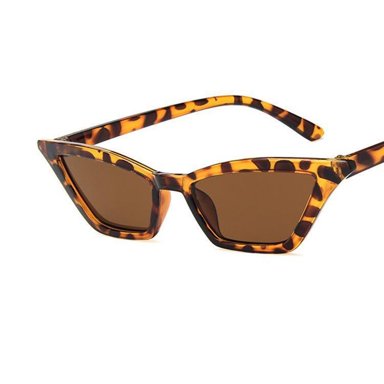 Beacolors Square Horn Plain Sunglasses Colored contact lenses -BEACOLORS