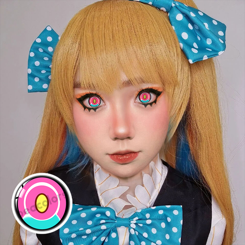 【NEW】Beacolors Titan Pink Cosplay Colored contact lenses -BEACOLORS