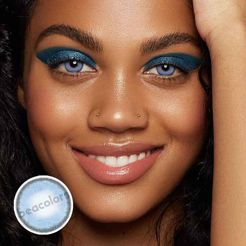 【U.S Warehouse】Beacolors Sorayama Blue  Colored contact lenses -BEACOLORS