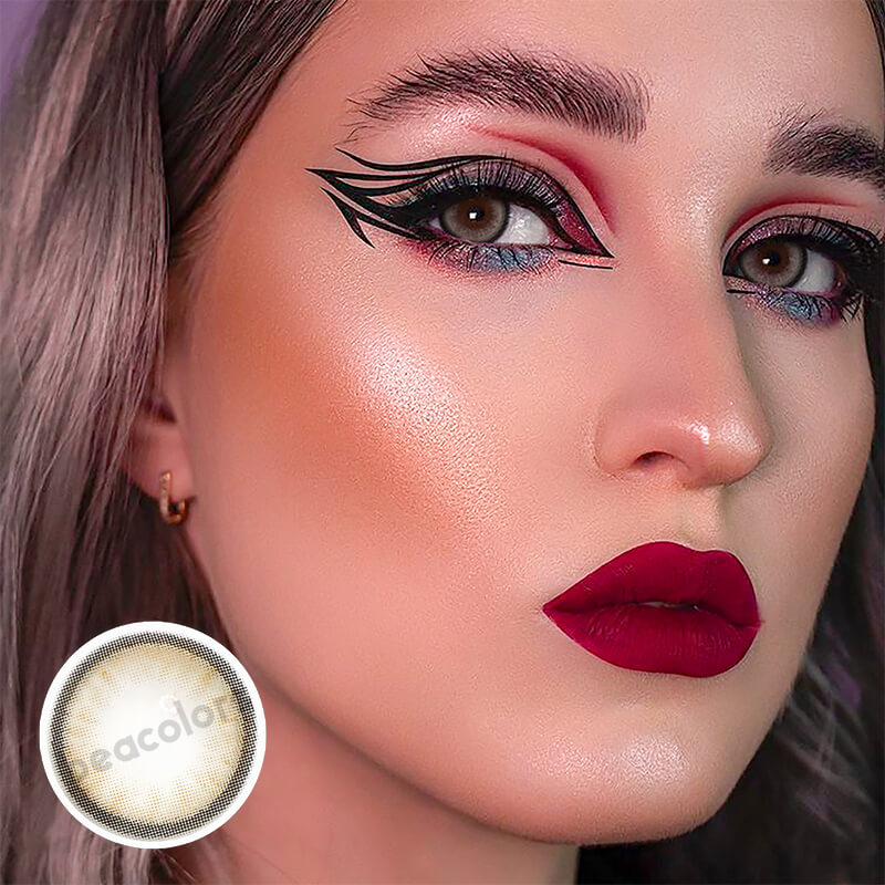 Beacolors FOG PEARL Brown Colored contact lenses -BEACOLORS