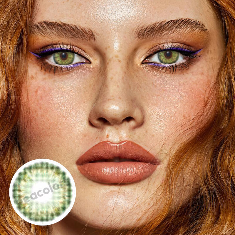 【Clearance】Beacolors Euphoria Green Colored contact lenses -BEACOLORS