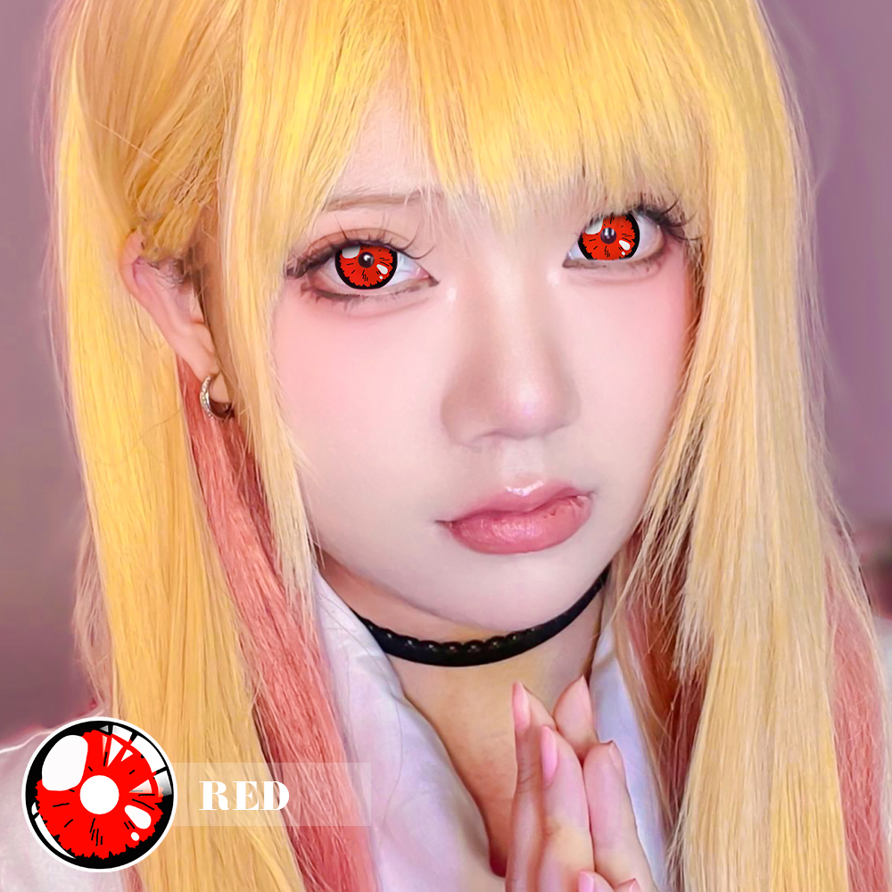 【NEW】Beacolors Kitagawa Marin Red Cosplay Colored contact lenses -BEACOLORS