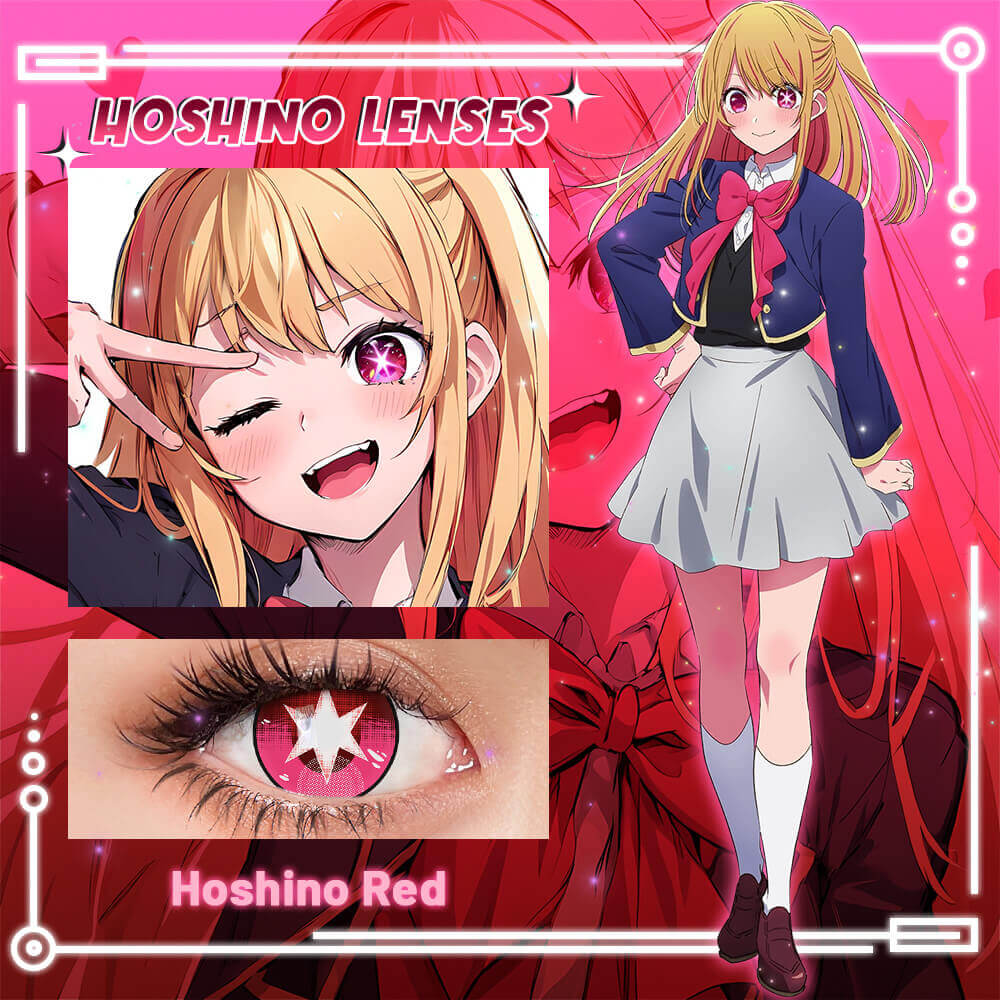 【U.S Warehouse】Beacolors Hoshino Red Colored contact lenses -BEACOLORS