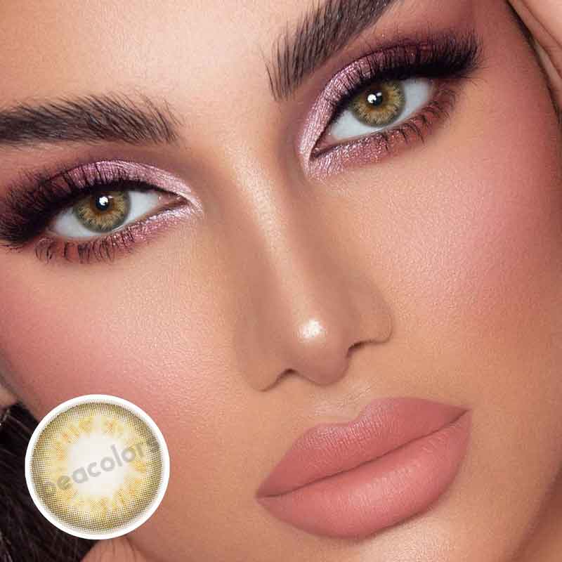 Beacolors Taylor Brown Hazel  Colored contact lenses -BEACOLORS