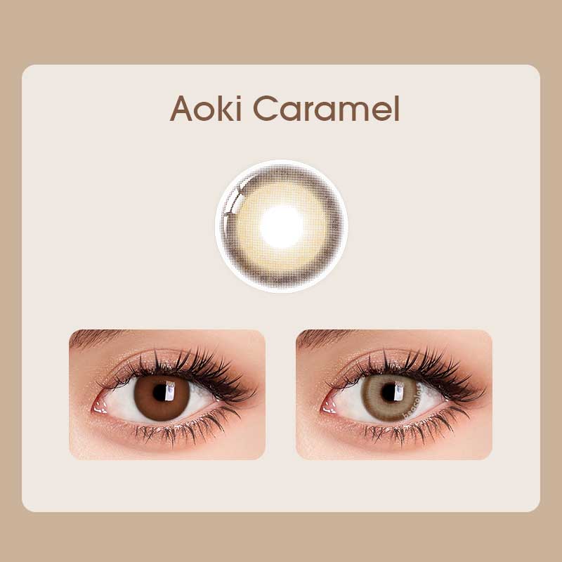 【Prescription】Beacolors Aoki Caramel Colored contact lenses -BEACOLORS