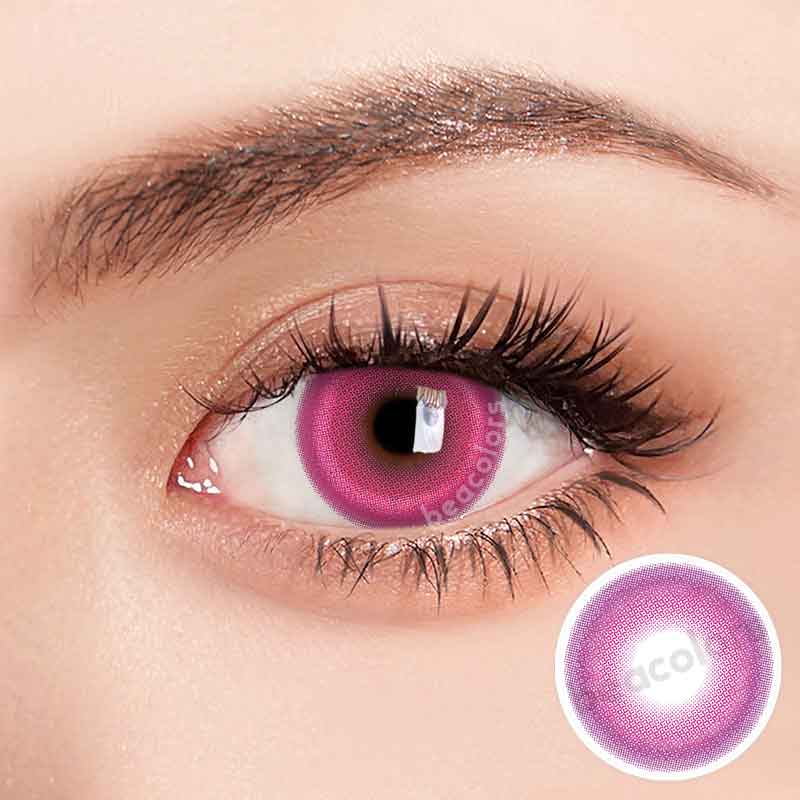【U.S WAREHOUSE】Beacolors Candy Pink Colored contact lenses -BEACOLORS