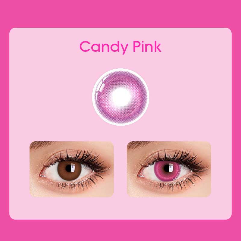 【Prescription】Beacolors Candy Pink Colored contact lenses -BEACOLORS