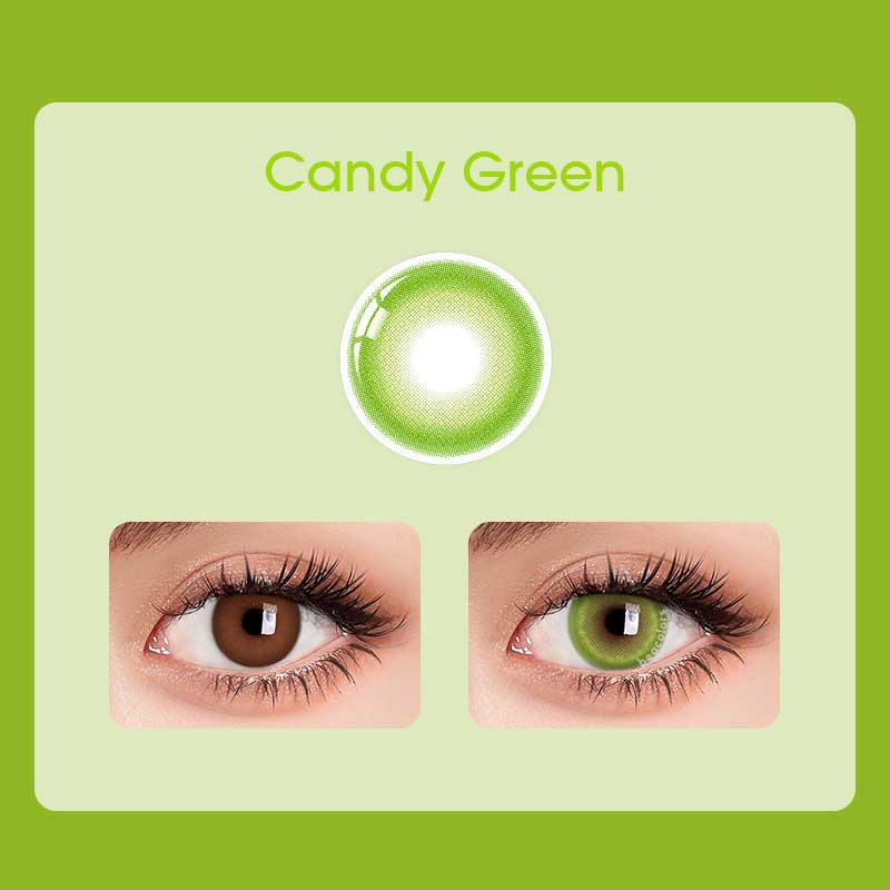 【U.S WAREHOUSE】Beacolors Candy Green Colored contact lenses -BEACOLORS