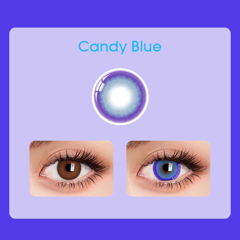 【U.S WAREHOUSE】Beacolors Candy Blue Colored contact lenses -BEACOLORS