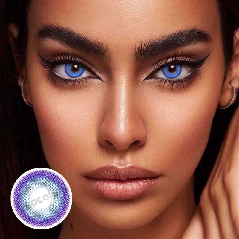 【Prescription】Beacolors Candy Blue Colored contact lenses -BEACOLORS