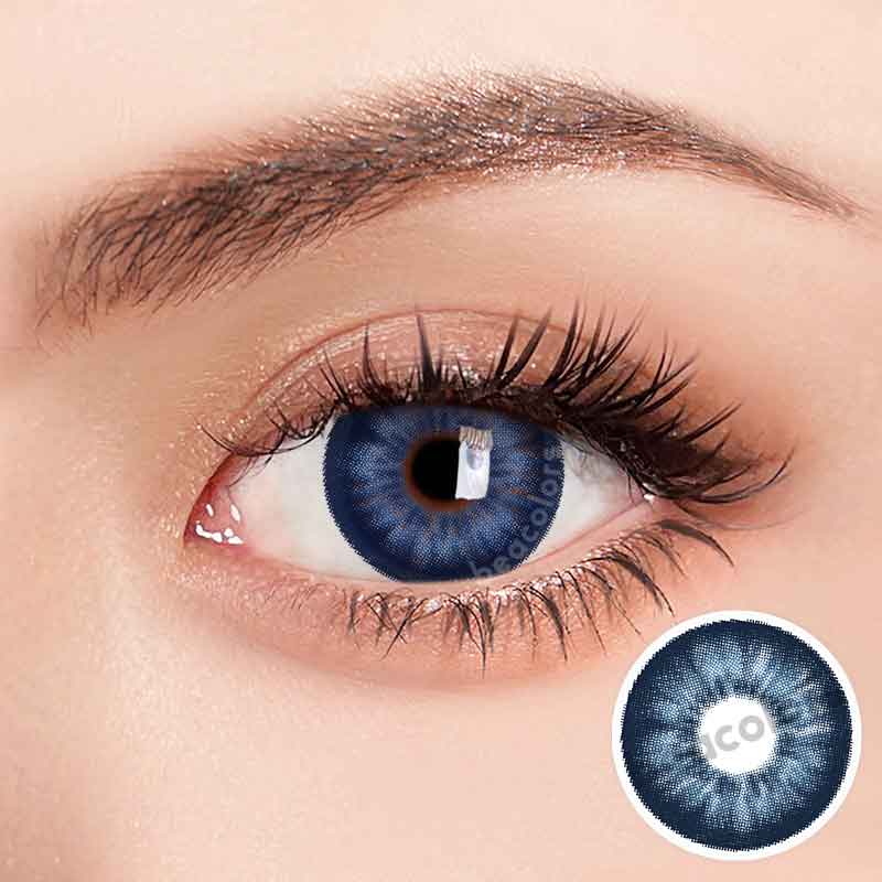 【U.S WAREHOUSE】Beacolors Hanawink Blue Colored contact lenses -BEACOLORS