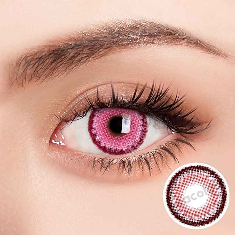 【U.S Warehouse】Beacolors Anime Pink Colored contact lenses -BEACOLORS