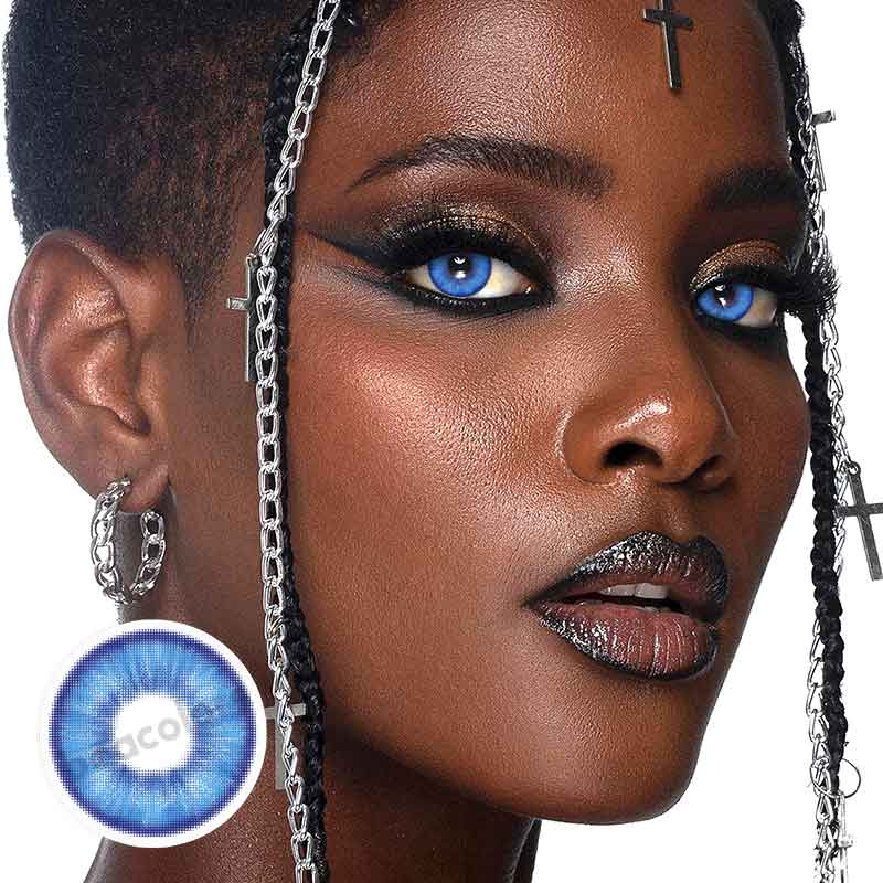 【U.S Warehouse】Beacolors E-blink Blue Colored contact lenses -BEACOLORS