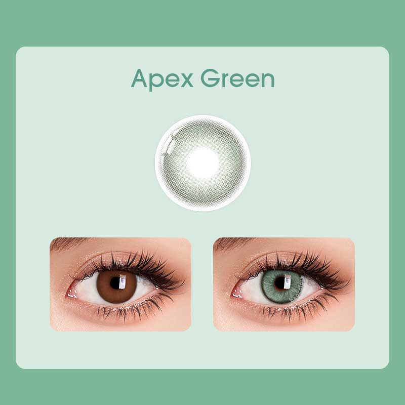 Beacolors Apex Green Colored contact lenses -BEACOLORS