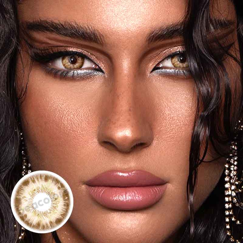 【U.S WAREHOUSE】Beacolors Rococo Madame Brown Colored contact lenses -BEACOLORS