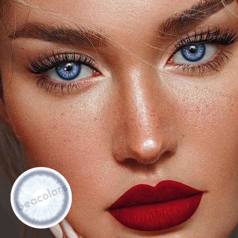 Beacolors Rococo Flirting Blue Colored contact lenses -BEACOLORS