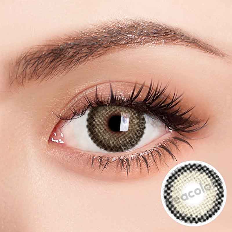 【New】【Prescription】Beacolors Black Swan Brown Colored contact lenses -BEACOLORS