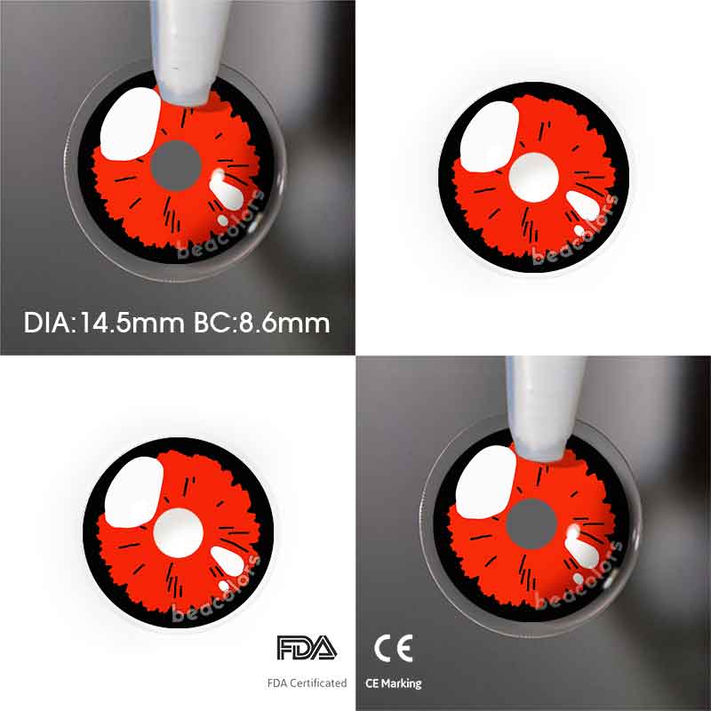 【NEW】Beacolors Kitagawa Marin Red Cosplay Colored contact lenses -BEACOLORS