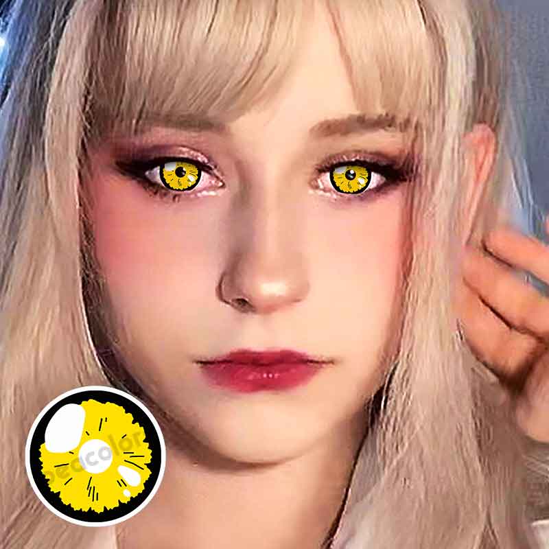 【U.S Warehouse】Beacolors Kitagawa Marin Yellow Cosplay Colored contact lenses -BEACOLORS
