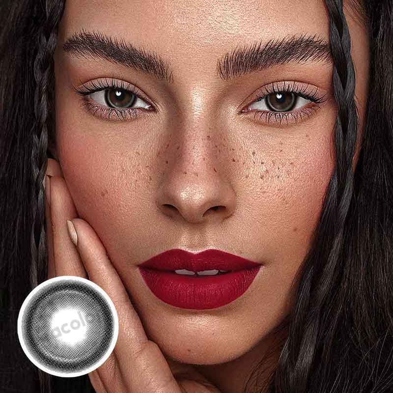 【New】【Prescription】Beacolors High Gloss Black Colored contact lenses -BEACOLORS