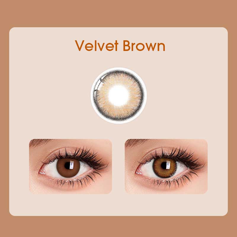 Beacolors Velvet Brown Colored contact lenses -BEACOLORS
