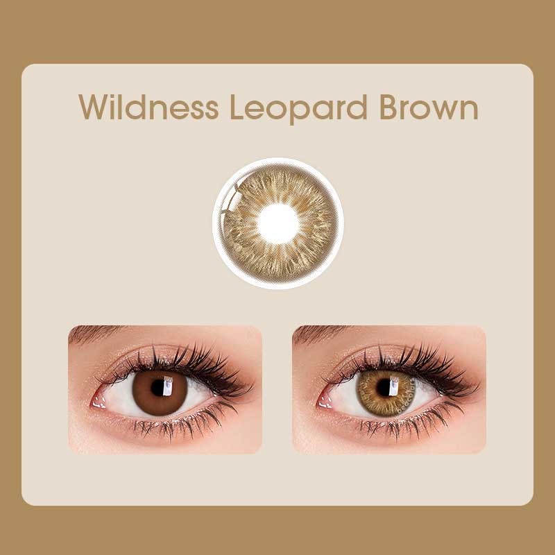 【U.S Warehouse】Beacolors Wildness Leopard Brown Colored contact lenses -BEACOLORS